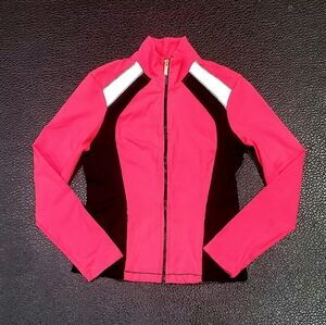 Bebe Sport Logo Black/Watermelon/White Jacket- Size M